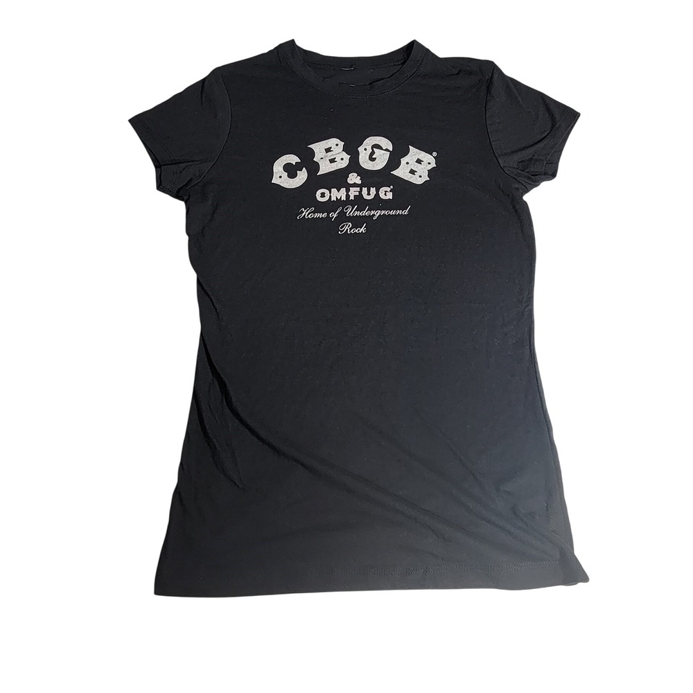 CBGB OMFUG Home of Underground Rock Graphic T-Shirt Black Small